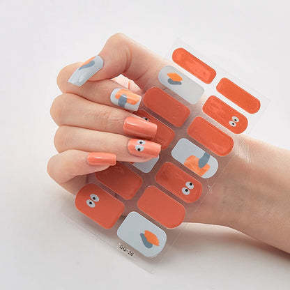 Designer Nail Stickers Set: Fashionable Decals for Nail Decoration
