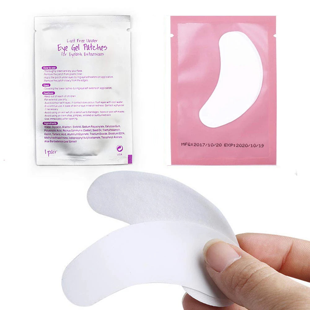100 Pairs Eye Patches for Eyelash Extension: Lash Building Supplies