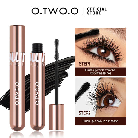 Waterproof 4D Silk Fiber Mascara for Thick, Long Lashes