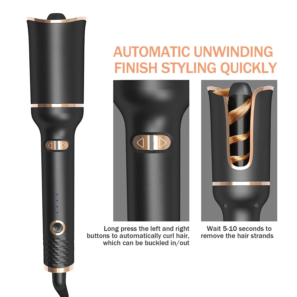 Automatic Ceramic Hair Curler: Rotating Iron Styling Tool