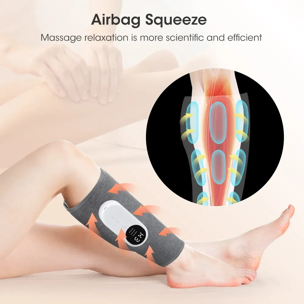 360° Air Pressure Leg Massager: Relax Muscles, Hot Compress