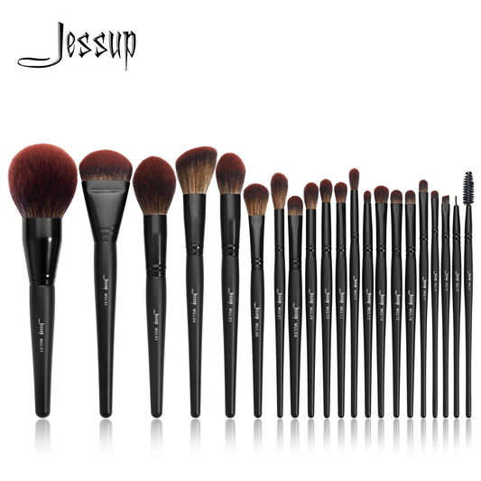 Premium Synthetic Makeup Brush Set: Jessup 3-21pcs Collection